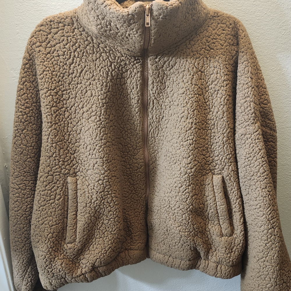 SO Warm Brown Sherpa Jacket